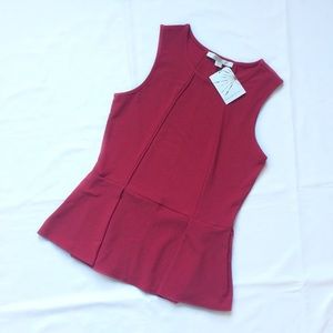 Red Peplum Top - Brand New! 💋💅